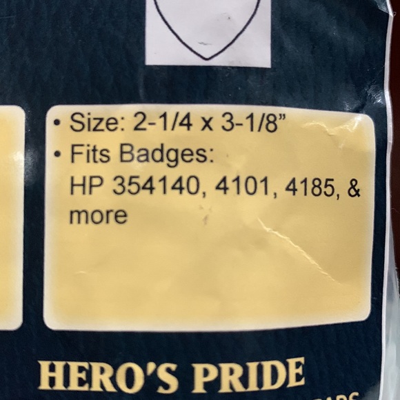 🔹NEW Set of (2) Hero’s Pride Leather Badge Holder…. - Picture 6 of 8